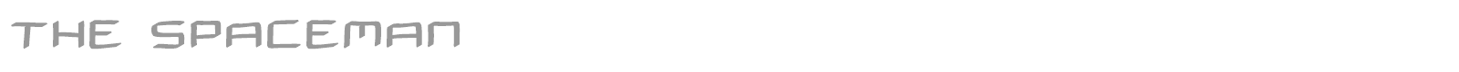 The Spaceman font preview